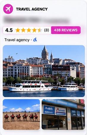 Travel agency, 438 reviews