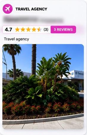 Travel agency, 3 reviews